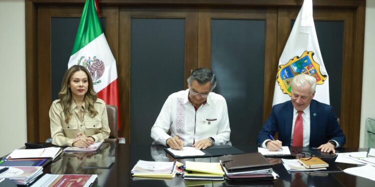 Firma Tamaulipas convenio con el NADBank para impulsar proyectos prioritarios