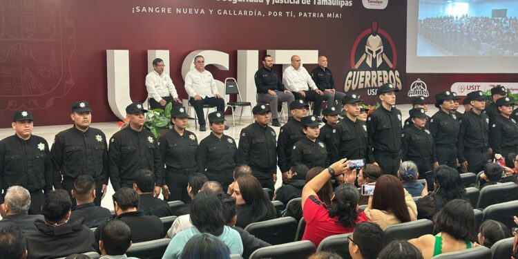 Gobierno del doctor Américo Villarreal ha entregado a la sociedad 21 grupos de nuevos policías estatales: titular de SSPT