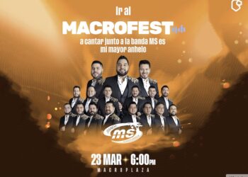 Este domingo la Macroplaza sonará al ritmo de la Banda MS