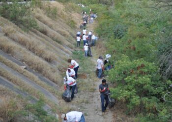 Impulsan CONAGUA y Secretaría de Recursos Hidráulicos jornada de saneamiento en el río San Marcos