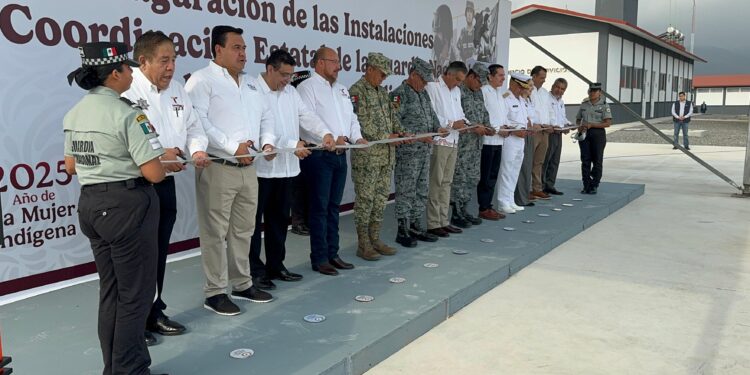 Inauguran gobernador y mandos militares, instalaciones de la Guardia Nacional en Tamaulipas
