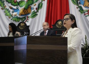 Informa Lucía Aimé al Pleno Legislativo avances en el sector educativo de Tamaulipas