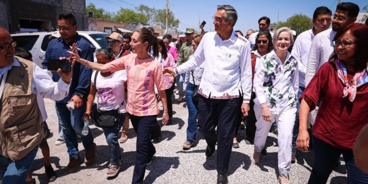 Llega presidenta Claudia Sheinbaum a Reynosa y anuncia apoyos para familias damnificadas por lluvias