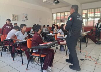 Previene Guardia Estatal de Género adicciones y acoso escolar con talleres informativos