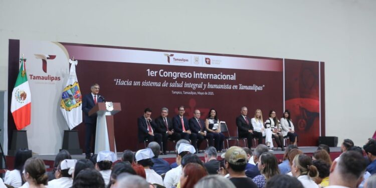 Inaugura Américo Congreso Internacional «Hacia un Sistema de Salud Integral y Humanista en Tamaulipas»