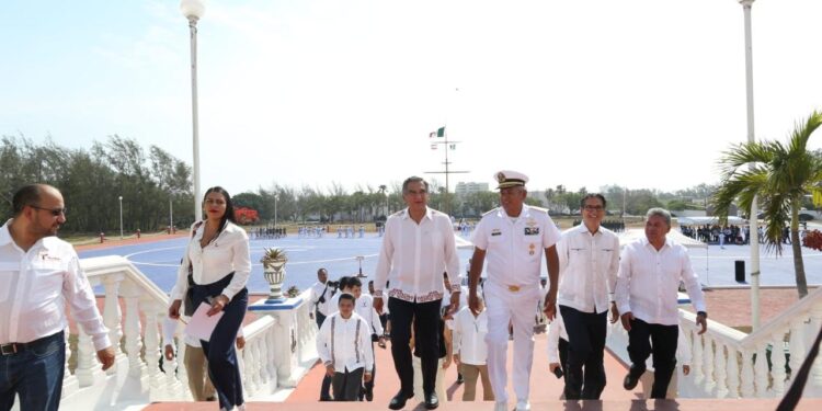 Reconoce Américo Villarreal respaldo de la Secretaría de Marina para la paz y el desarrollo de Tamaulipas