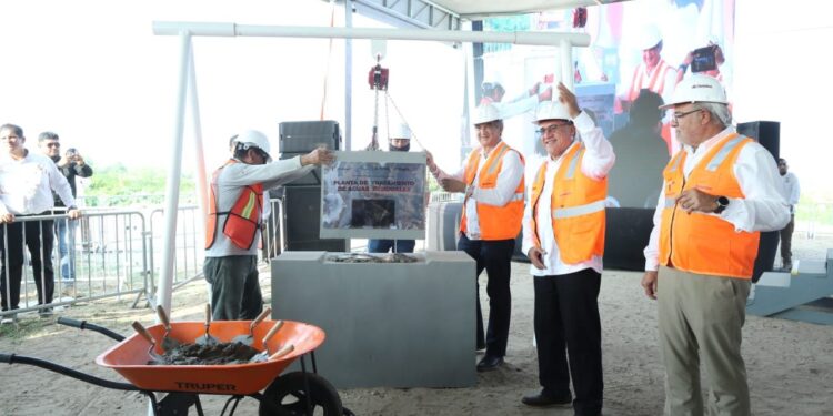 Tendrá Altamira nueva Planta Tratadora de Aguas Residuales; Américo pone primera piedra