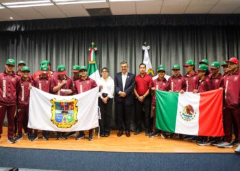 Abanderó gobernador Américo Villarreal a beisbolistas tamaulipecos rumbo a Torneo Latinoamericano