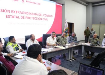Ordena gobernador Américo Villarreal reforzar acciones preventivas ante tormenta Barry; se esperan fuertes lluvias