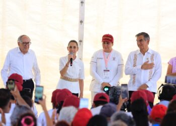 Claudia Sheinbaum pone en marcha en Tamaulipas programa Salud Casa por Casa y reconoce labor del gobernador Américo Villarreal
