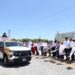 Entrega gobernador de Tamaulipas nuevos vehículos para seguridad pública