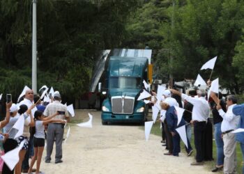 Llega Virgen monumental a El Chorrito