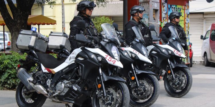 Patrullajes del Grupo Motorizado “Linces” de la Guardia Estatal disminuyen delitos en zonas comerciales