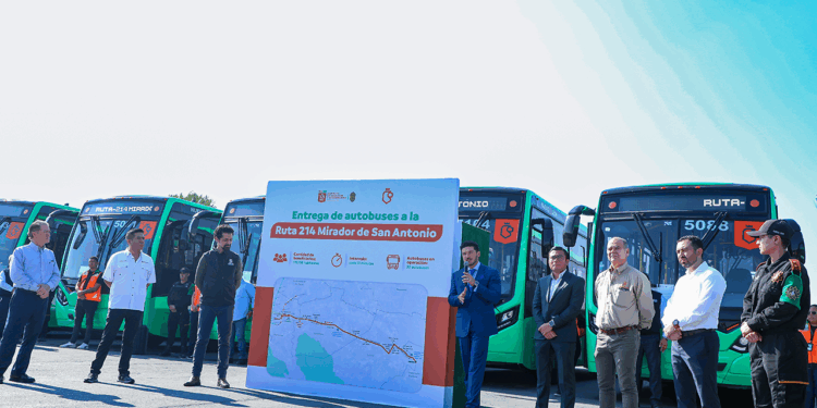 Entrega Gobernador 20 nuevas unidades a ruta 214 Mirador de San Antonio
