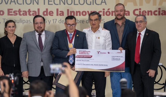 Investigador de la UAT recibe Premio Estatal de Innovación, Ciencia y Tecnología 2025