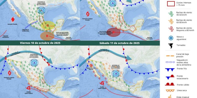 Zona de inestabilidad generará lluvias en Tamaulipas hasta el sábado: Coordinación de Protección Civil