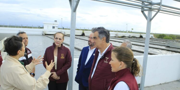 Supervisa Américo rehabilitación de tratadora de aguas residuales en Nuevo Laredo