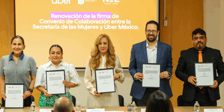 Uber y Secretaría de las Mujeres firman convenio para promover vidas libres de violencia en NL