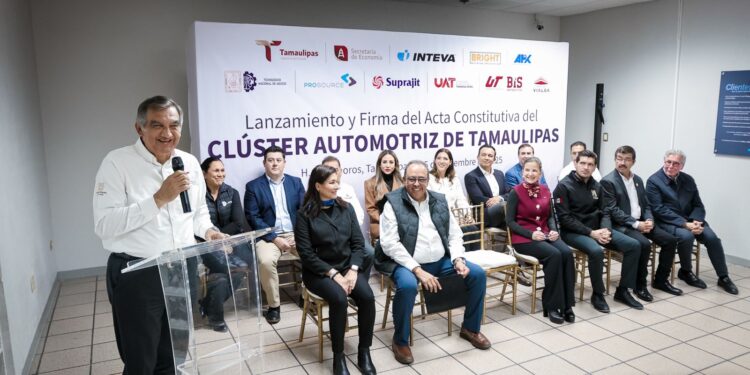 Consolida Tamaulipas su competitividad; lanza Clúster Automotriz