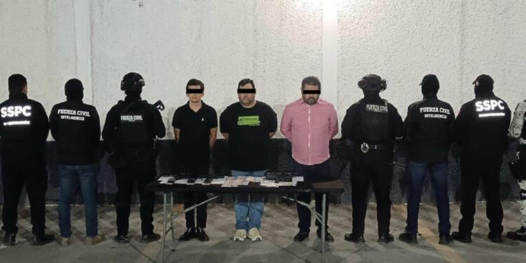 Detiene Grupo de Coordinación Metropolitana a 3 civiles armados