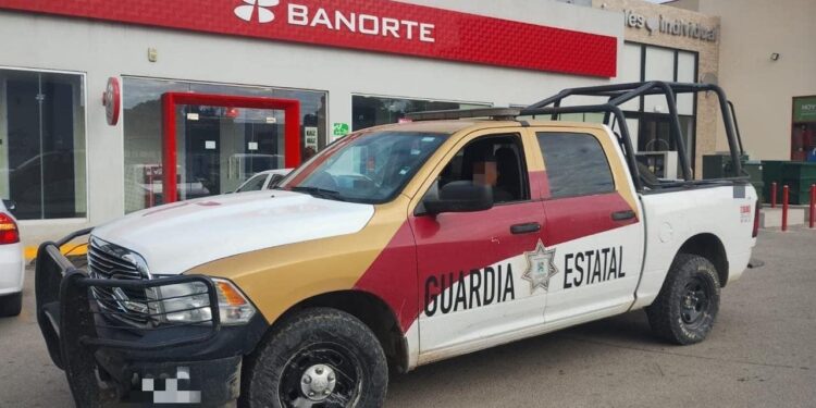 Refuerza Guardia Estatal vigilancia en bancos y cajeros ante pago de prestaciones