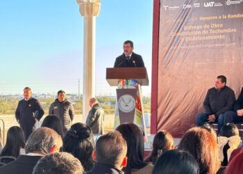 UAT y Gobierno de Nuevo Laredo inauguran obras en la nueva Preparatoria