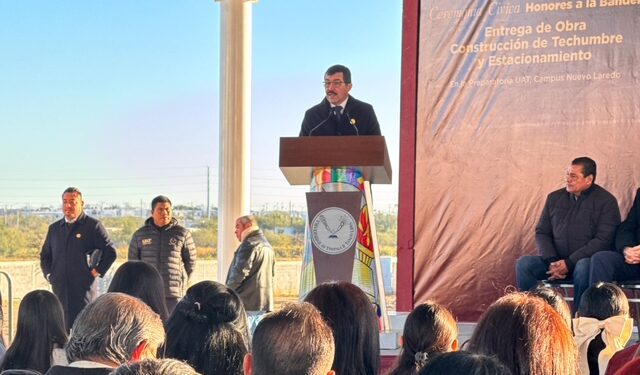 UAT y Gobierno de Nuevo Laredo inauguran obras en la nueva Preparatoria