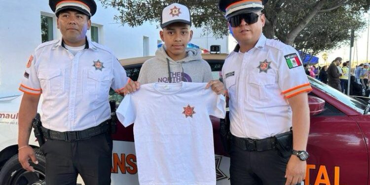 Iker cumple su sueño y se convierte en Guardia Estatal por un día en Reynosa