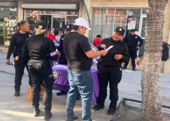 Implementa Guardia Estatal de Género campaña preventiva en zonas comerciales de Reynosa