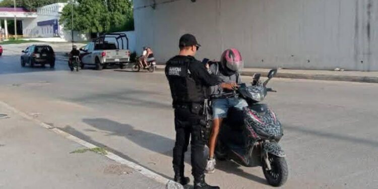 A través del Operativo “Moto Segura”, la Guardia Estatal previene el delito y contribuye a regularización de vehículos