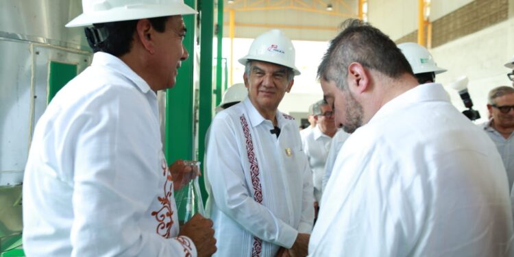 Gobernador constata avance de planta de combustibles alternativos en Altamira