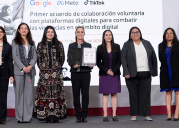 Gobierno de México firma acuerdo de colaboración voluntaria con Google, Meta y TikTok para combatir violencia digital contra las mujeres