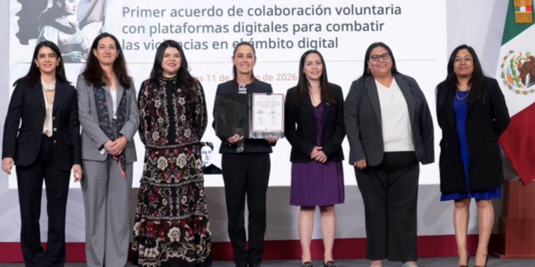 Gobierno de México firma acuerdo de colaboración voluntaria con Google, Meta y TikTok para combatir violencia digital contra las mujeres
