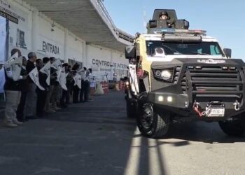 Participa Guardia Estatal en banderazo de operativo “Heroínas y Héroes Paisanos” en Nuevo Laredo