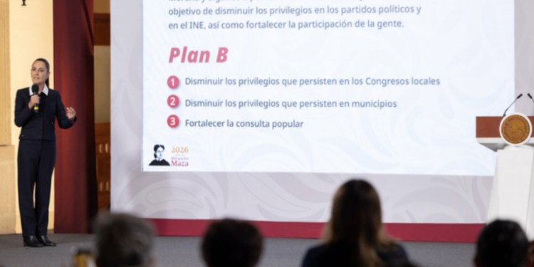 Presidenta enviará Plan B de Reforma Electoral para disminuir privilegios en congresos locales, municipios y fortalecer la consulta popular
