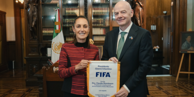 Todo va a salir maravilloso; la inauguración del Mundial será histórica: Presidenta tras reunión con Presidente de la FIFA, Gianni Infantino