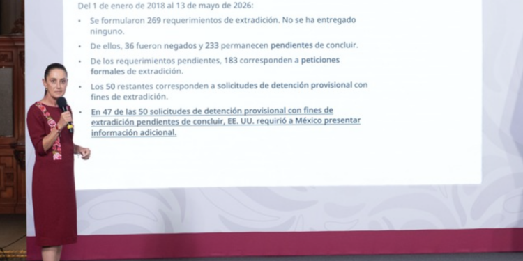 Sheinbaum exige reciprocidad a EU en extradiciones