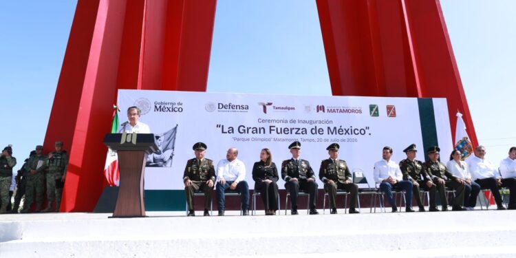 Américo inaugura “La Gran Fuerza de México” en Matamoros