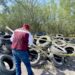 Clausuran predio con llantas abandonadas en Reynosa