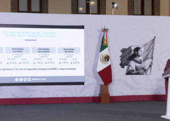 Destaca Sheinbaum crecimiento de la economía mexicana