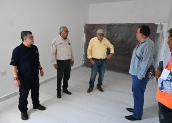 Supervisan avance de la Estación Cuarentenaria Estatal «La Gloria»