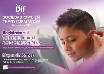 Presenta DIF Tamaulipas la convocatoria Sociedad Civil en Transformación 2026